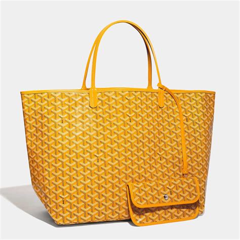 yellow goyard tote|goyard tote bag with zipper.